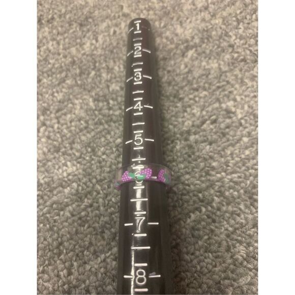 Grape Patterned Acrylic Statement Ring - Picture 4 of 4